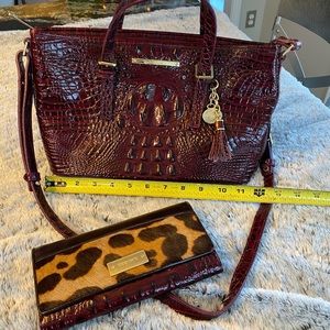 Brahmin hand bag & wallet